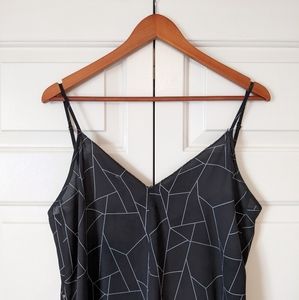 Monk & Lou, geometric print midi dress, size Large